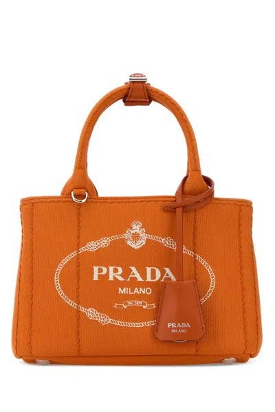 Prada Borsa A Mano In Orange