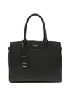 Prada Structured Leather Tote Bag In Nero