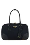Prada Borsa A Mano Re-edition 1978 Media In Tela Blu Notte Donna