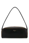 Prada Women Black Leather Shoulder Bag
