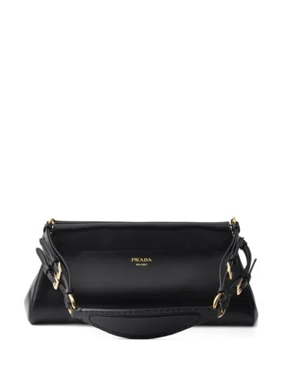 Prada Medium Enchaîné Leather Bag In Black
