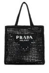 Prada Black Shopping Bag In Black