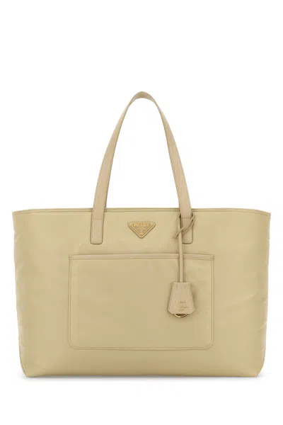 Prada Borsa Shopping Re-edition 1978 Grande In Re-nylon Sabbia Donna
