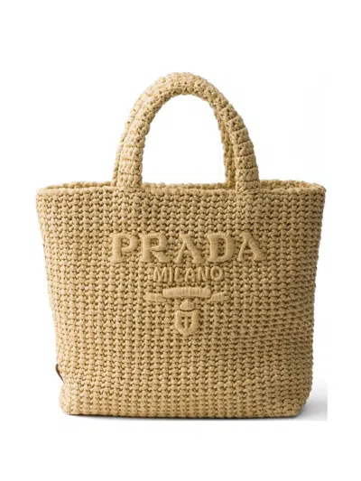 PRADA SMALL CROCHET SHOPPING BAG
