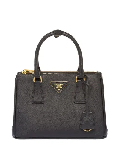 Prada Womens Black Galleria Small Saffiano-leather Tote Bag