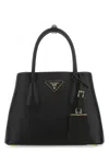 Prada Double Tote Bag In Black