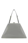 Prada Borsa A Mano In Pelle Grigio Chiaro  Donna