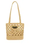 Prada Structured Open Weave Tote Bag