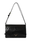 Prada Borse Black Medium Shoulder Bag In Red