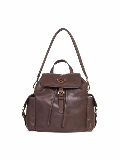 Prada Borse Brown Prada Explore Medium Backpack