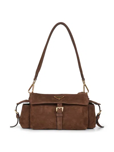 Prada Borse Cocoa Brown Prada Explore Medium Shoulder Bag