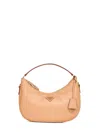 Prada Borse Natural Hobo Shoulder Bag In Blue