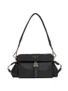 Prada Borse Prada Explore Medium Black Shoulder Bag In Black