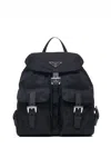 Prada Borse Re-nylon Backpack In Black