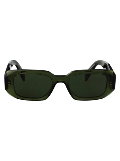 Prada Bottiglia Trasparente Acetate Sunglasses In Black