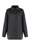 Prada Wool Jacket With Buttons In Black