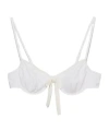 Prada Jersey Bra With Bow In White