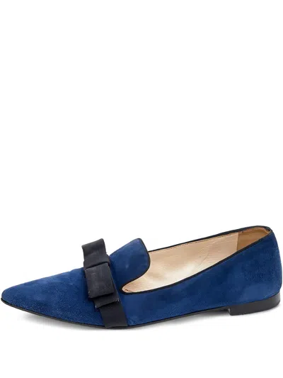 Pre-owned Prada Bow-detail Ballet Flats