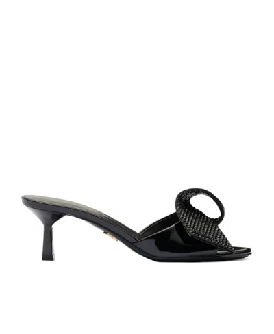 PRADA PRADA BOW-DETAILED SLIP-ON SANDALS