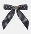 Prada Bow-detail Polka-dot Hair Clip