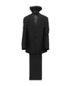 Prada Bow-detail Single-breasted Coat In Black