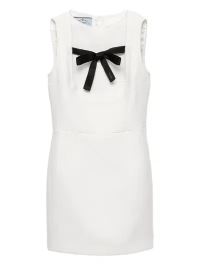 PRADA BOW-DETAIL SLEEVELESS DRESS