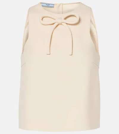 PRADA BOW-DETAIL TOP