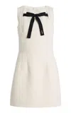 Prada Cotton Canvas Dress In White