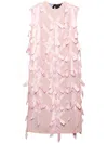 PRADA BOW-EMBELLISHED SABLÉ DRESS