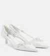 Prada Leather Pumps Bow Detail Kitten Heel In Multi