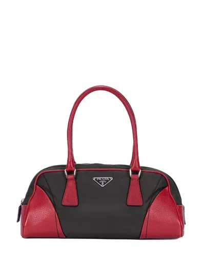 Pre-owned Prada Bowler Tote Bag In Black