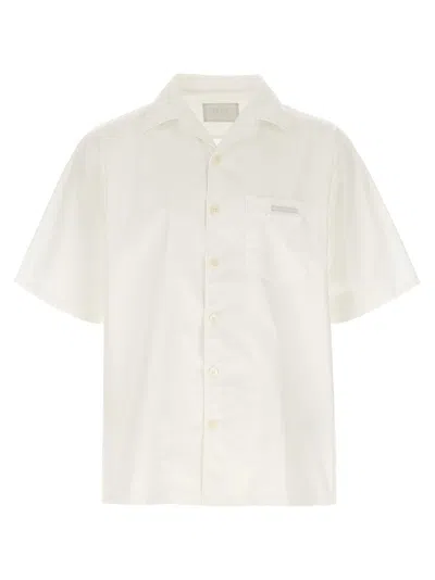 Prada Bowling Shirt Shirt And Blouse White In Neutral