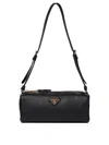 Prada Bowling Shouder Bag In Black
