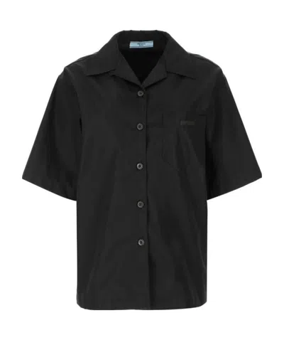 Prada Boxy-fit Shirt In Black