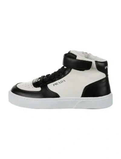Pre-owned Prada Babies' Boys' High Top Sneakers In Black