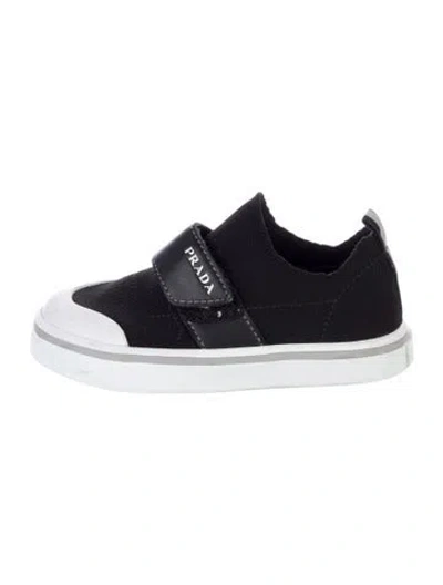 Pre-owned Prada Babies' Boys' White And Black Low Top Shoes