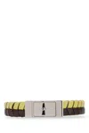 Prada Two-tone Leather Bracelet