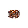 Prada Interlocking Clasp Bracelet In Beige