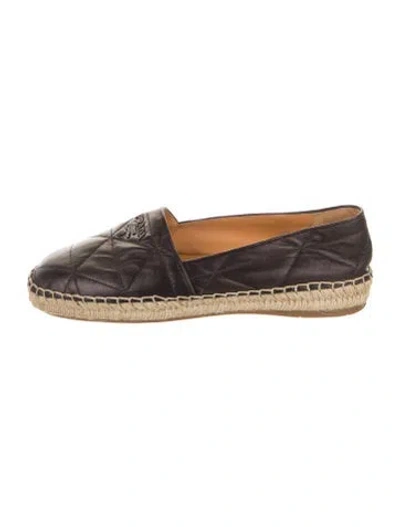 Pre-owned Prada Braided Accents Espadrilles In Black