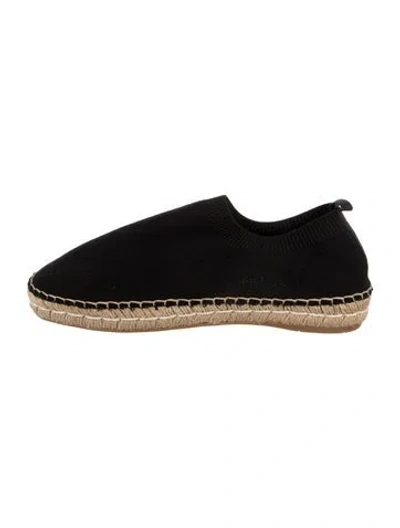 Pre-owned Prada Braided Accents Espadrilles In Black