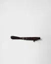 Prada Womens Brown Braided Leather Belt