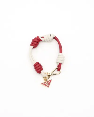 Prada Braided Nappa Bracelet In Multi