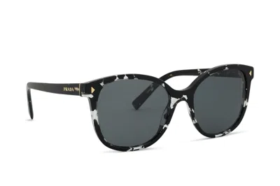 Pre-owned Prada Brand 2024  Women Sunglasses Pr 22zs 15s-5z1 Authentic Italy Frame Case In Gray
