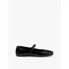 Prada Woman Black Flats In Black