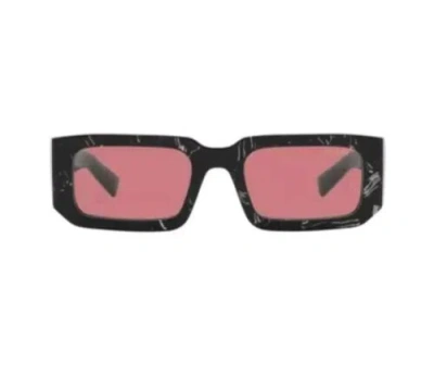 Pre-owned Prada Brand  Sunglasses Pr 06ys 05w 06o Abstract Black/white/red Men Women
