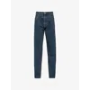 Prada Men's Relaxed Used-look Jeans In Blue