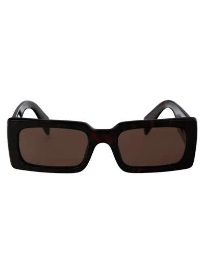 Prada Briar Tortoise Acetate Sunglasses In Black