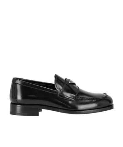 PRADA BRIGHT LOGO LOAFERS