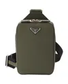 Prada Brique Saffiano Leather Bag In Green