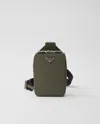 Prada Brique Saffiano Leather Bag In Loden Green